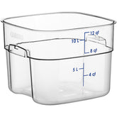 CAMBRO, POLYCARBONATE FOOD STORAGE SQUARE CONTAINER - BLUE 12 QT - Mabrook Hotel Supplies